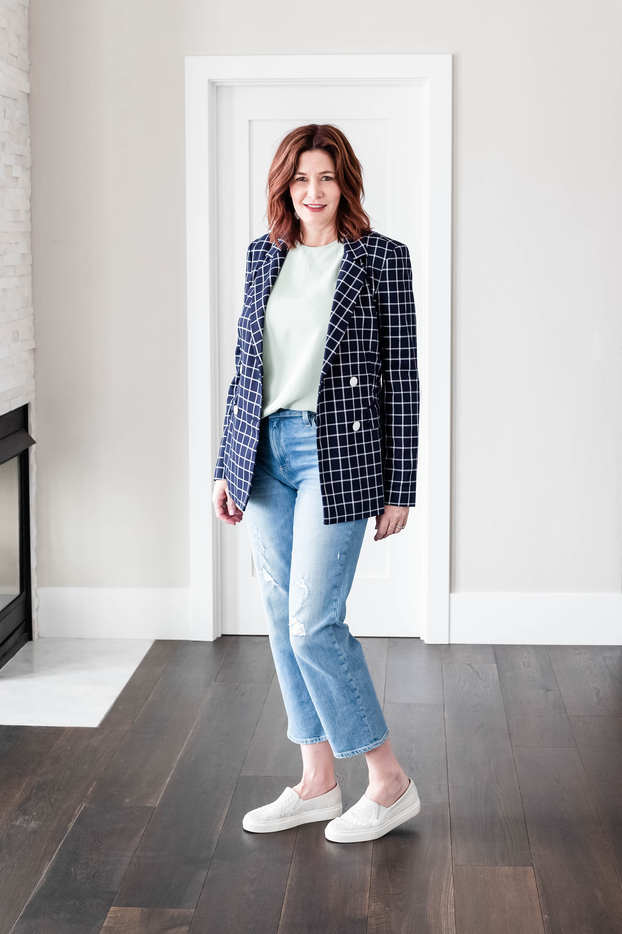 #nordstrom #plaidblazer #everlane #paigedenim #summerstyle