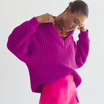 #nsale #nordstrom #pinksweater #chunkyknits #salesweater 