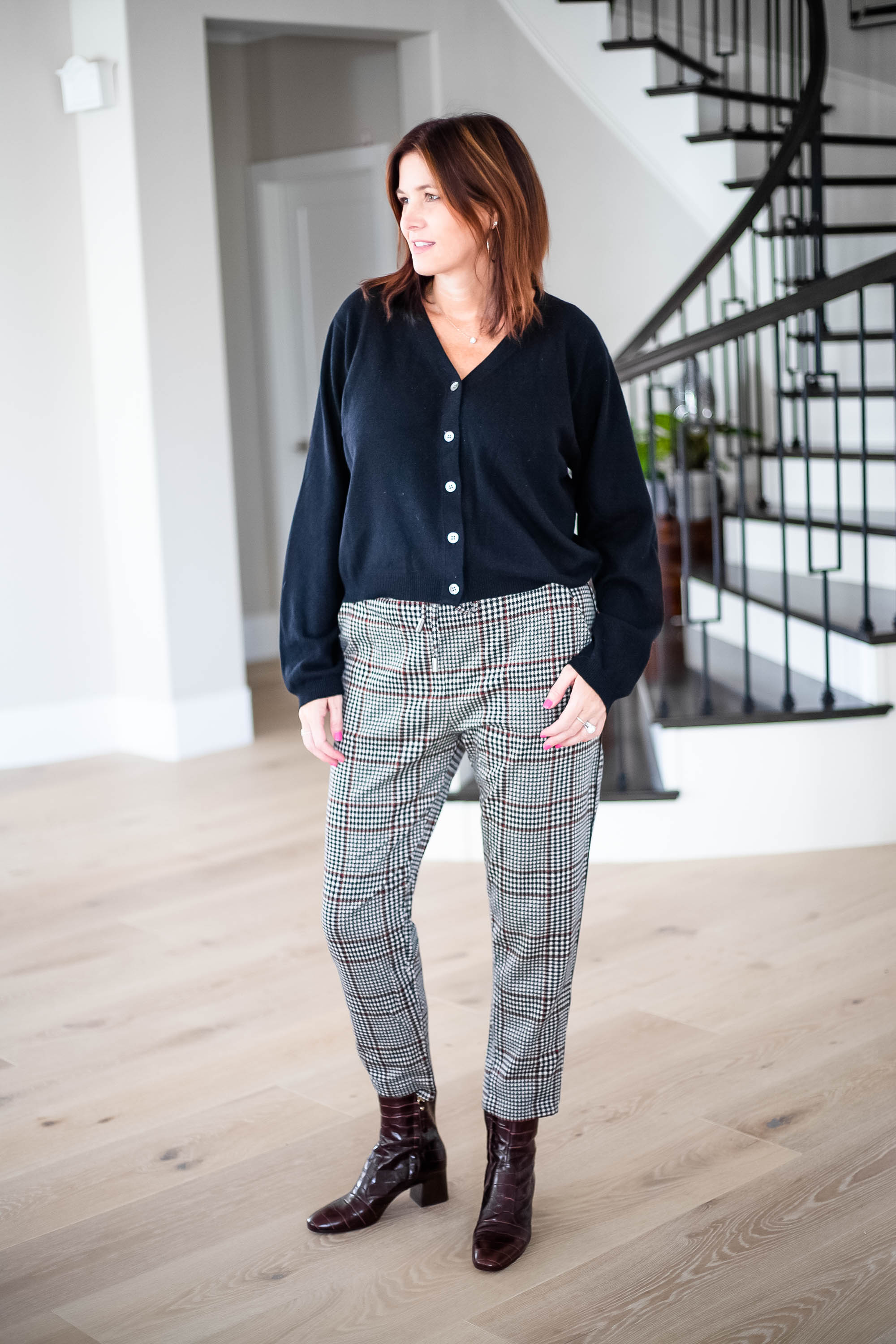 Plaid hot sale pants cropped