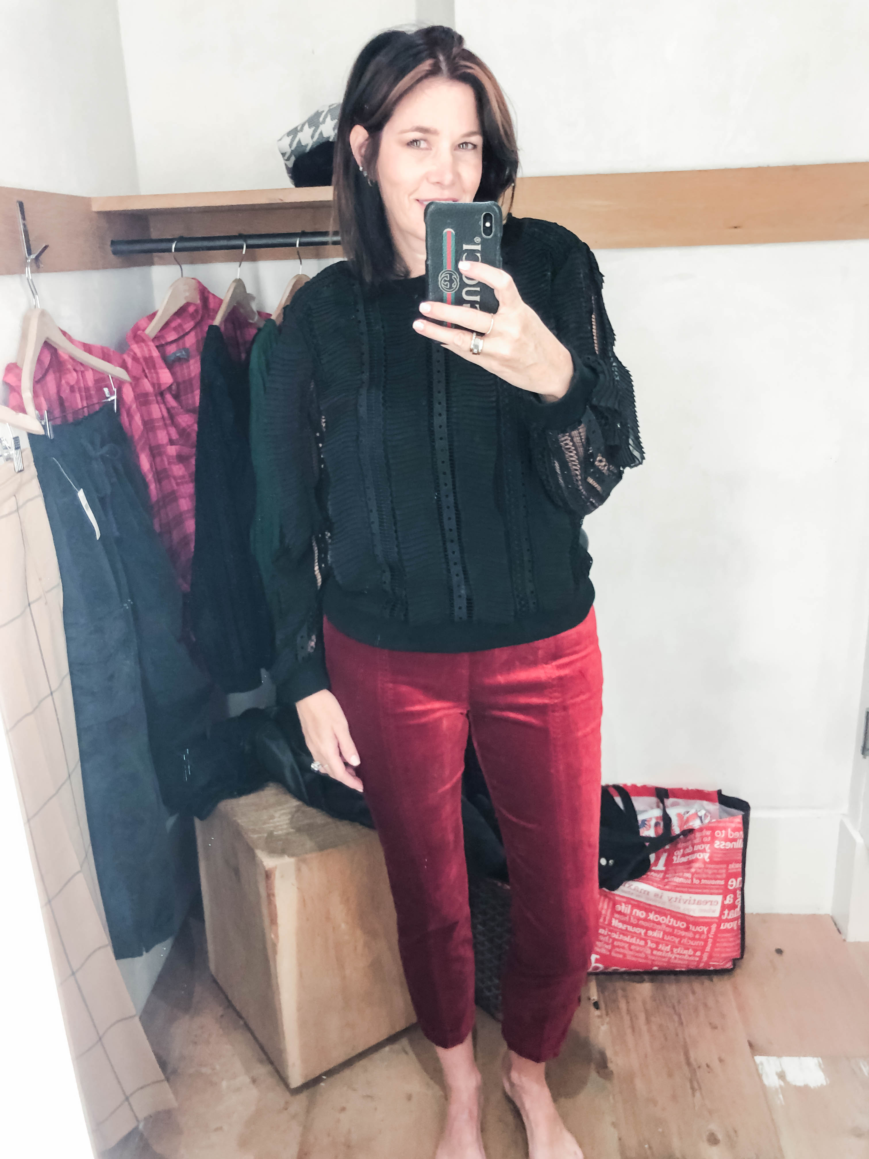 #anthro #anthropologie #fallstyle #tryon #falltrends #fallfashion #dressingroompics #midlifefashion #midlifeblogger #over50style 