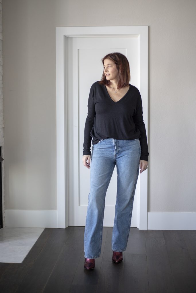 HOW TO DECIDE IF A TREND IS WORTH INVESTING IN  DENIM TREND: HIGH WAIST  SLOUCHY JEANS WITH TAPERED ANKLES