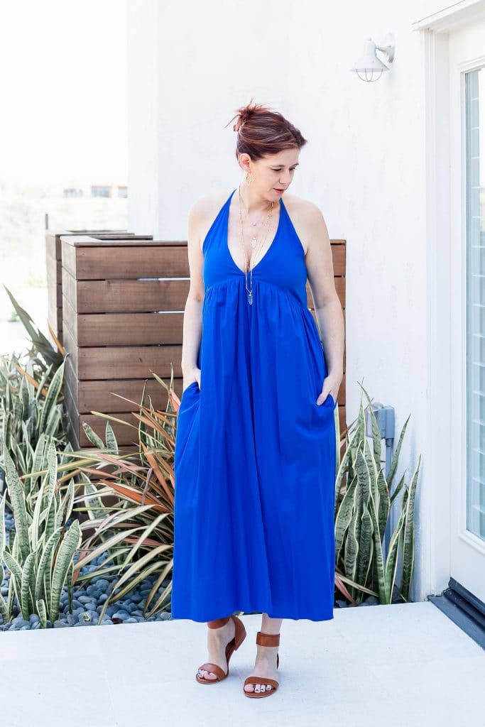 #anthropologie #anthro #bluedress #springstyle #summerstyle #summerdress #springdress