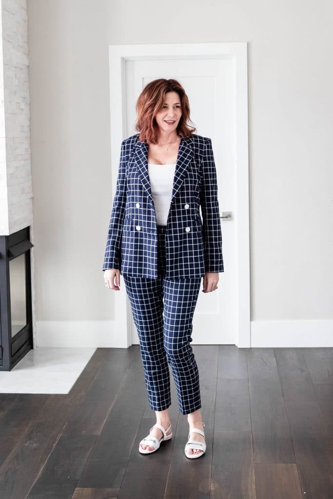 #plaidsuit #summerstyle #suiting #nordstrom #summeroutfit
