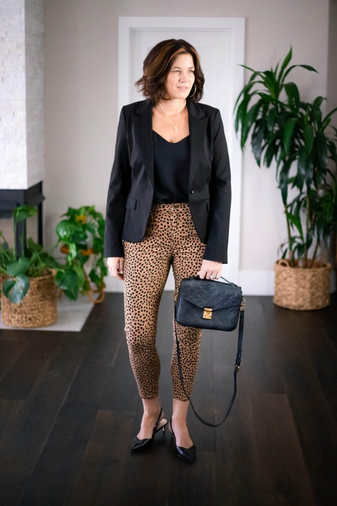 How to Wear Leopard Print Pants for Women over Fifty