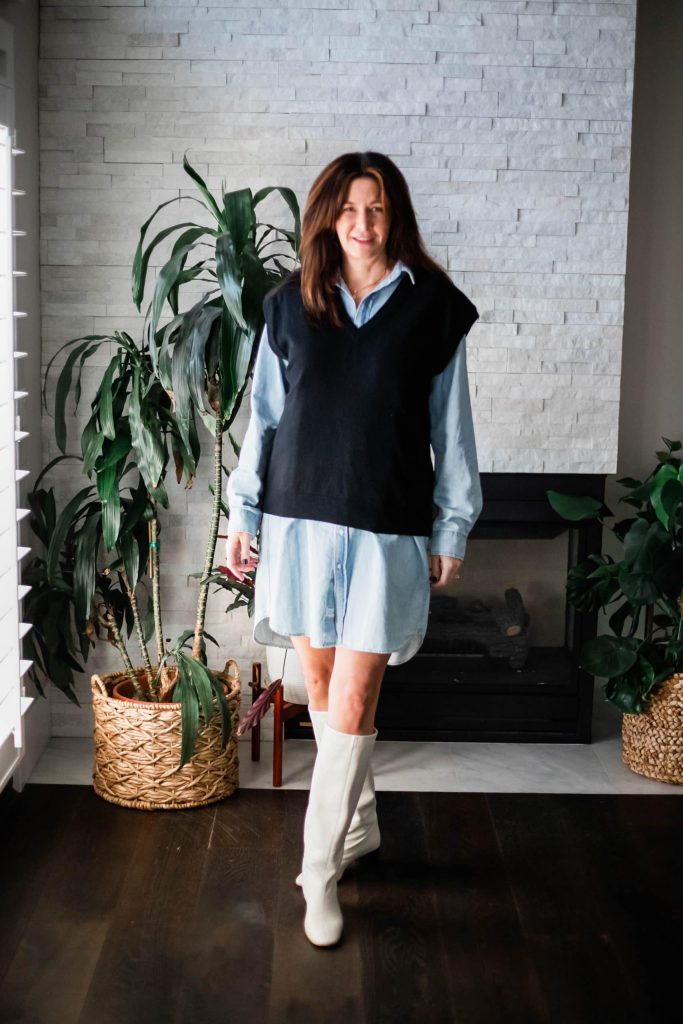 7 Ways to Style a Sweater Vest - StyleDahlia