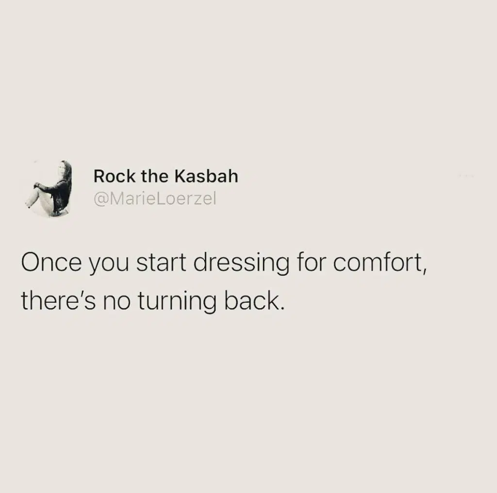 Tweet about Dress for Comfort